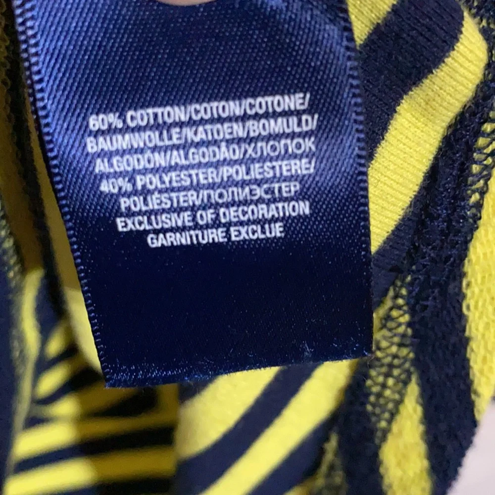 Polo Ralph Lauren Striped Yellow/Blue Sweater  Size 12-14 (Girls)